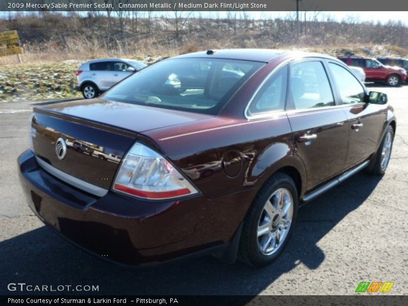 Cinnamon Metallic / Medium Dark Flint/Light Stone 2009 Mercury Sable Premier Sedan