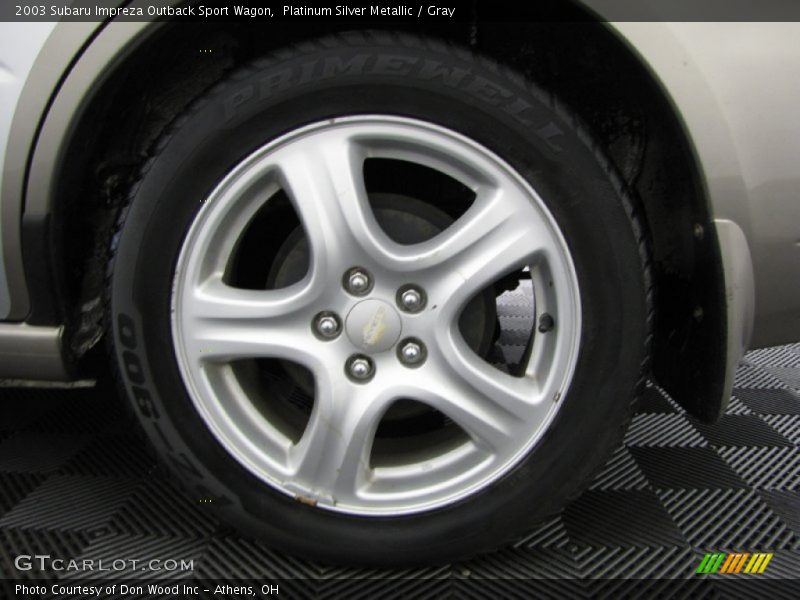 Platinum Silver Metallic / Gray 2003 Subaru Impreza Outback Sport Wagon
