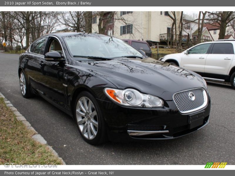 Ebony Black / Barley 2010 Jaguar XF Sport Sedan