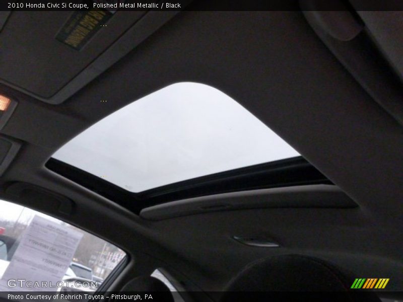 Polished Metal Metallic / Black 2010 Honda Civic Si Coupe