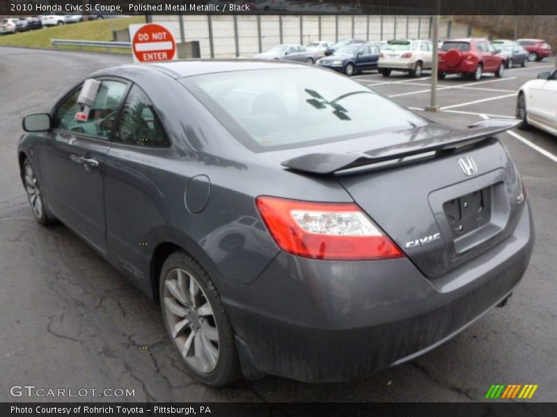 Polished Metal Metallic / Black 2010 Honda Civic Si Coupe