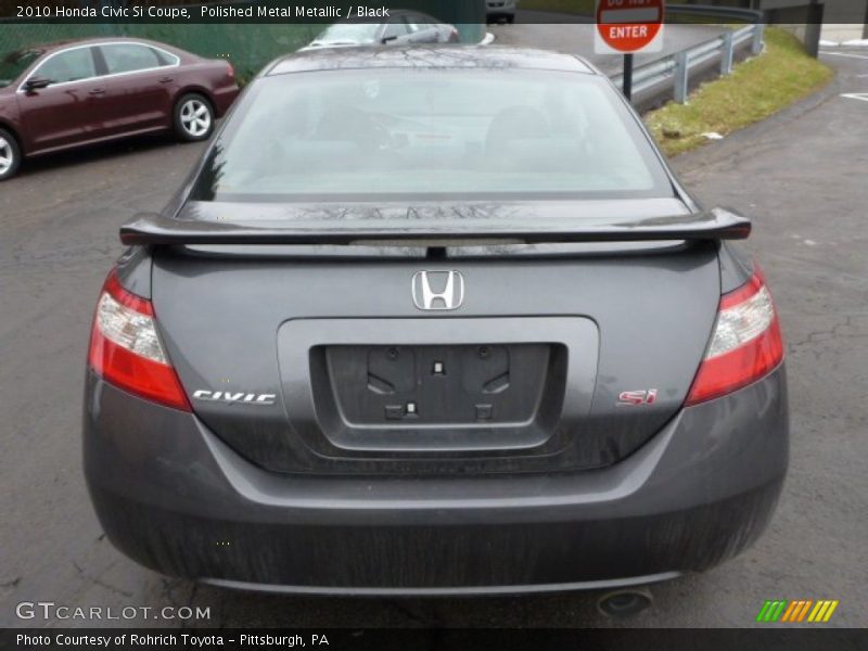 Polished Metal Metallic / Black 2010 Honda Civic Si Coupe