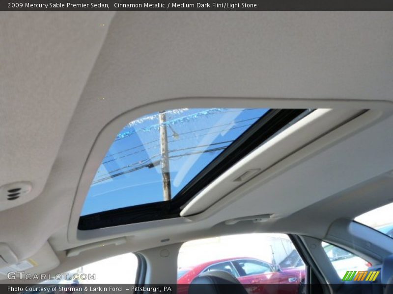 Sunroof of 2009 Sable Premier Sedan