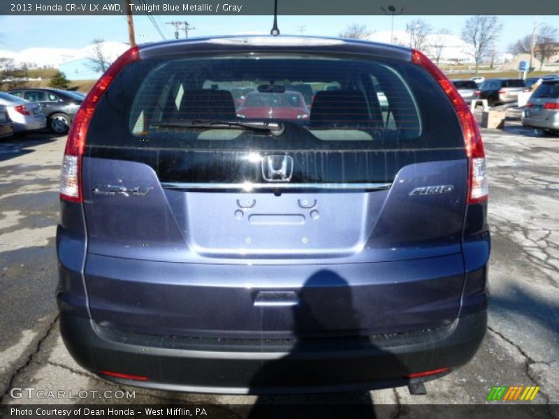 Twilight Blue Metallic / Gray 2013 Honda CR-V LX AWD
