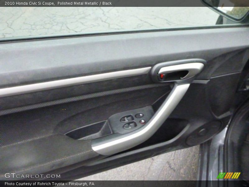 Polished Metal Metallic / Black 2010 Honda Civic Si Coupe