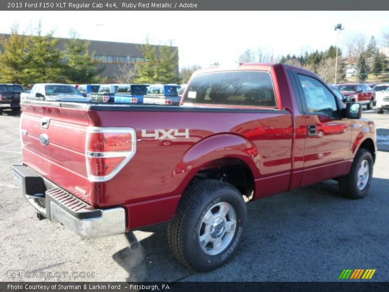 Ruby Red Metallic / Adobe 2013 Ford F150 XLT Regular Cab 4x4
