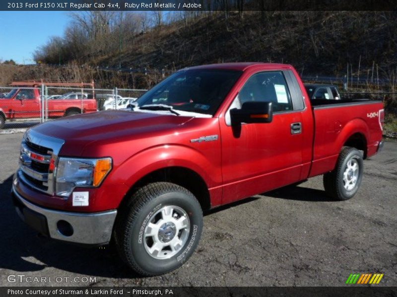 Ruby Red Metallic / Adobe 2013 Ford F150 XLT Regular Cab 4x4
