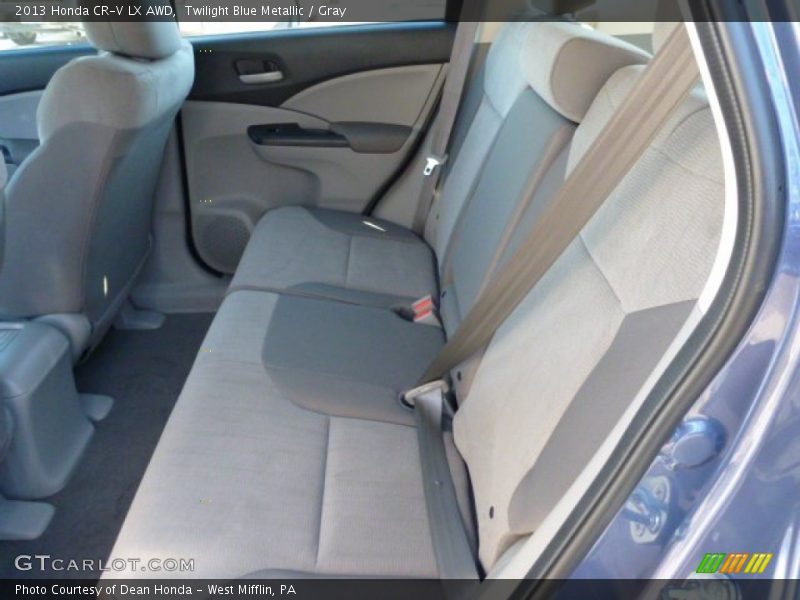 Twilight Blue Metallic / Gray 2013 Honda CR-V LX AWD