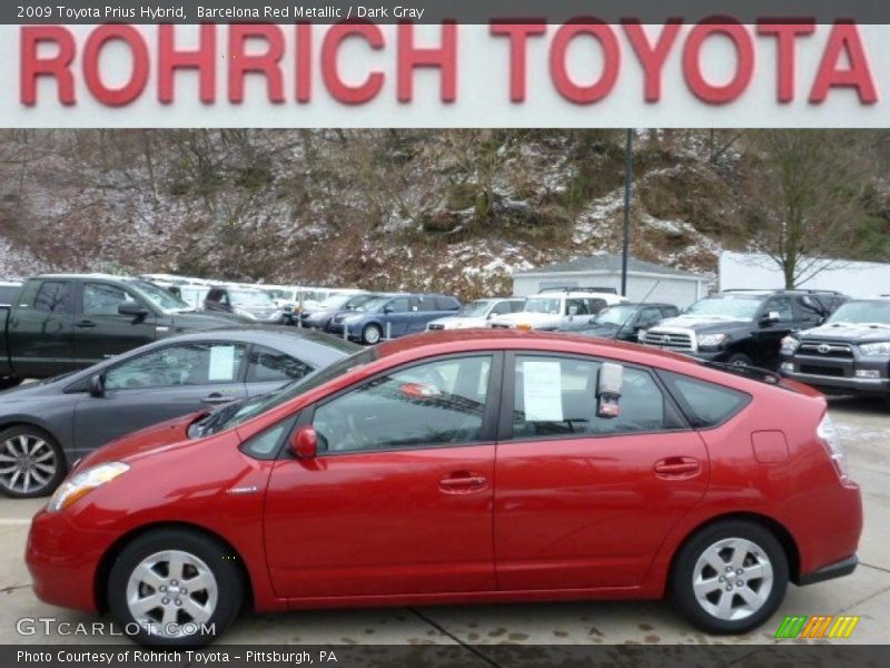 Barcelona Red Metallic / Dark Gray 2009 Toyota Prius Hybrid