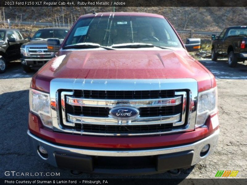 Ruby Red Metallic / Adobe 2013 Ford F150 XLT Regular Cab 4x4