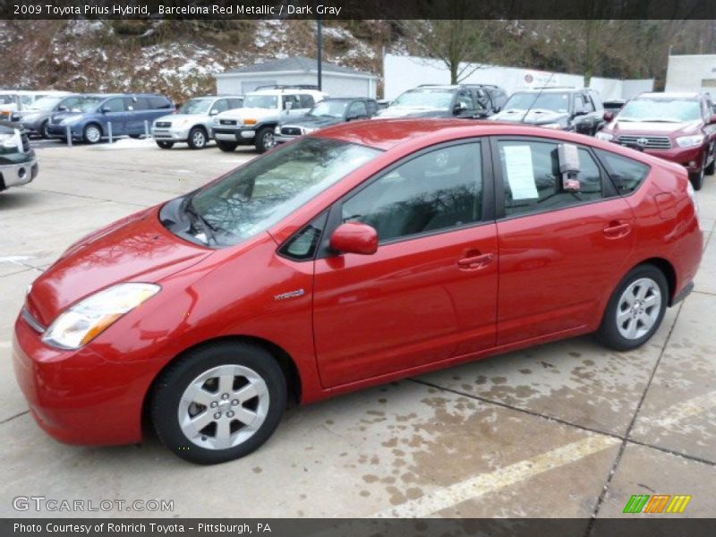 Barcelona Red Metallic / Dark Gray 2009 Toyota Prius Hybrid