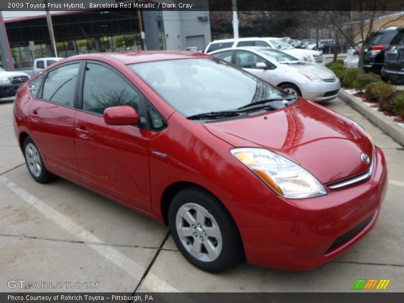 Barcelona Red Metallic / Dark Gray 2009 Toyota Prius Hybrid