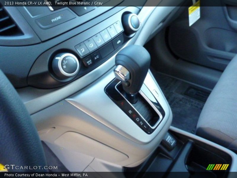 Twilight Blue Metallic / Gray 2013 Honda CR-V LX AWD