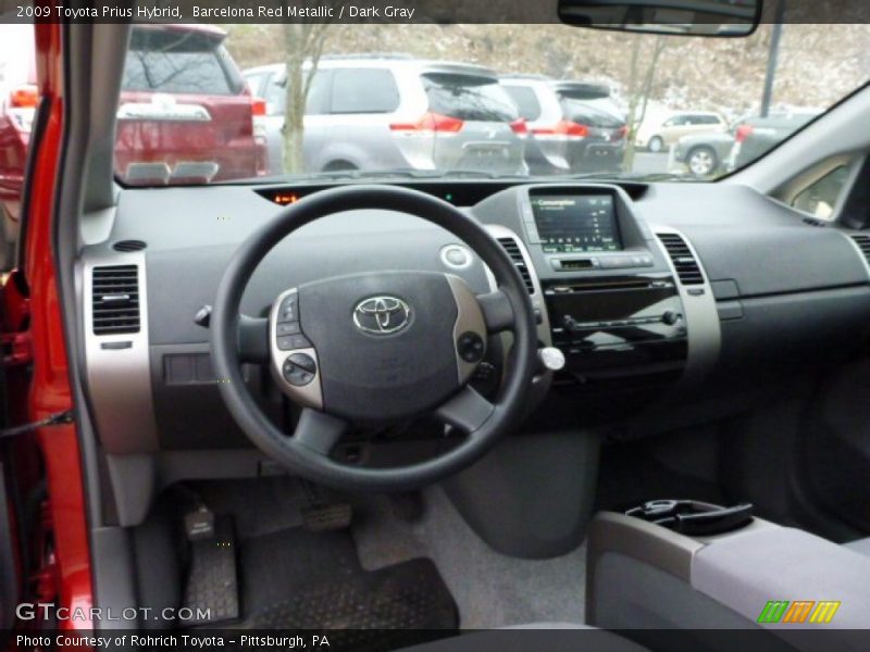 Barcelona Red Metallic / Dark Gray 2009 Toyota Prius Hybrid