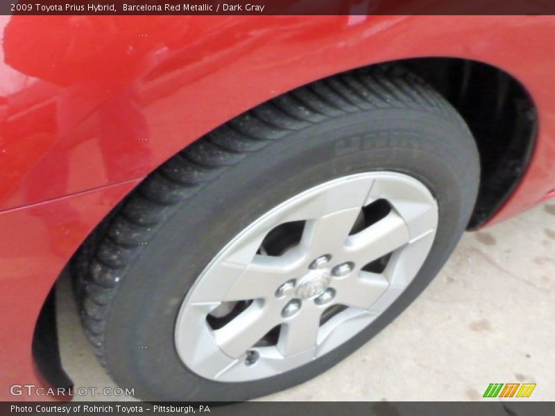 Barcelona Red Metallic / Dark Gray 2009 Toyota Prius Hybrid