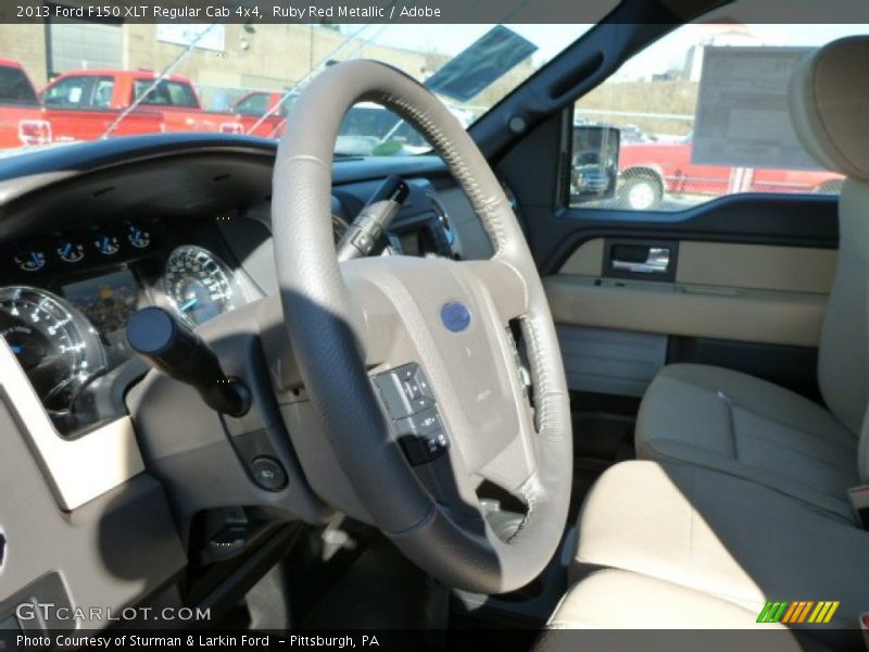 Ruby Red Metallic / Adobe 2013 Ford F150 XLT Regular Cab 4x4