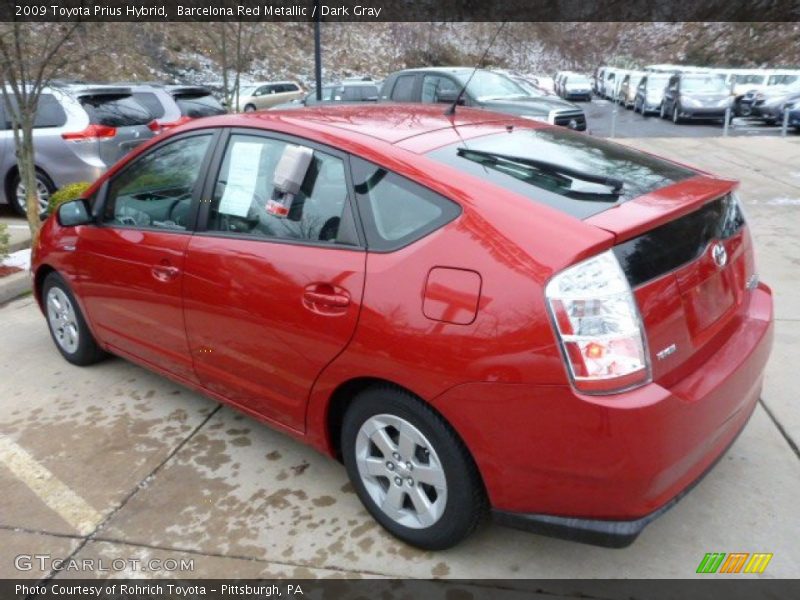 Barcelona Red Metallic / Dark Gray 2009 Toyota Prius Hybrid