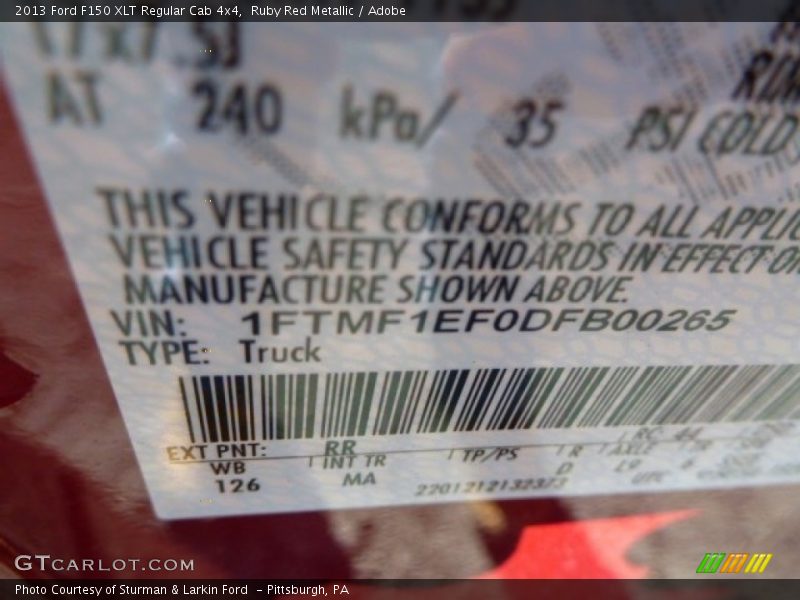 Ruby Red Metallic / Adobe 2013 Ford F150 XLT Regular Cab 4x4