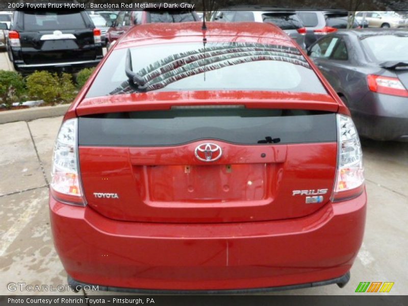 Barcelona Red Metallic / Dark Gray 2009 Toyota Prius Hybrid