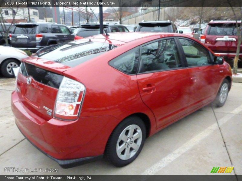 Barcelona Red Metallic / Dark Gray 2009 Toyota Prius Hybrid
