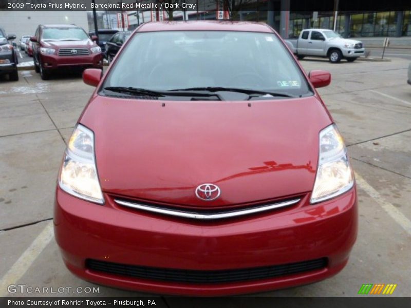 Barcelona Red Metallic / Dark Gray 2009 Toyota Prius Hybrid
