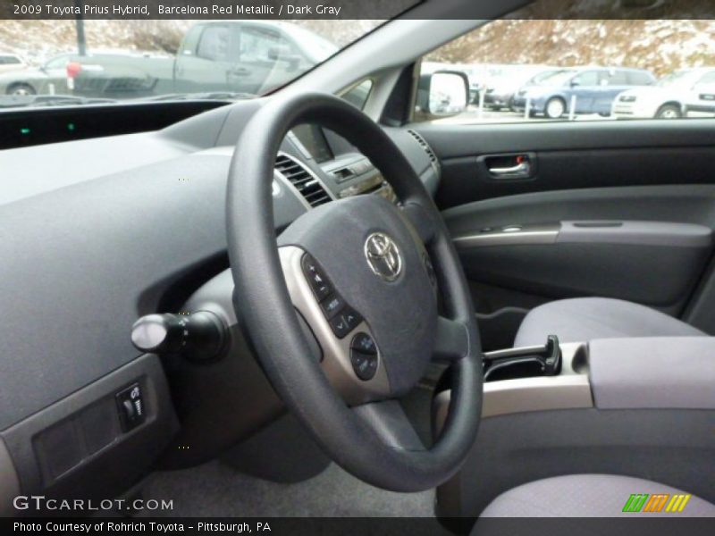 Barcelona Red Metallic / Dark Gray 2009 Toyota Prius Hybrid