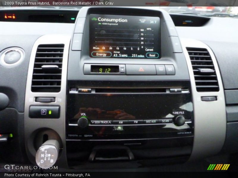 Barcelona Red Metallic / Dark Gray 2009 Toyota Prius Hybrid