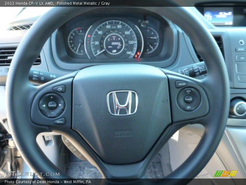 Polished Metal Metallic / Gray 2013 Honda CR-V LX AWD