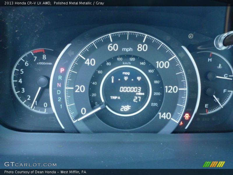 Polished Metal Metallic / Gray 2013 Honda CR-V LX AWD