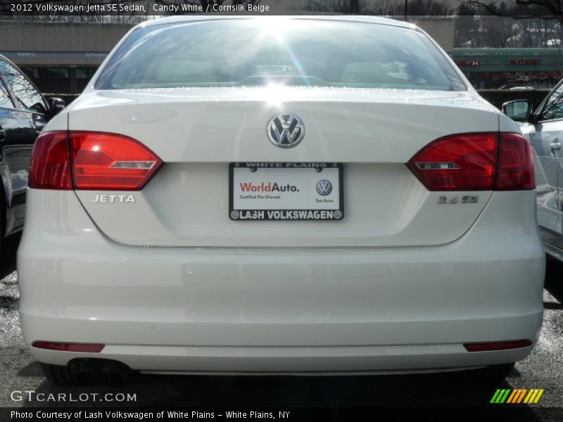 Candy White / Cornsilk Beige 2012 Volkswagen Jetta SE Sedan