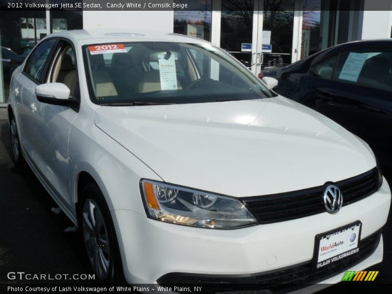 Candy White / Cornsilk Beige 2012 Volkswagen Jetta SE Sedan