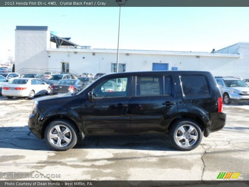 Crystal Black Pearl / Gray 2013 Honda Pilot EX-L 4WD