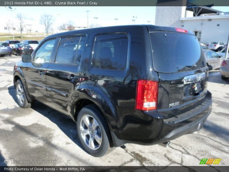 Crystal Black Pearl / Gray 2013 Honda Pilot EX-L 4WD