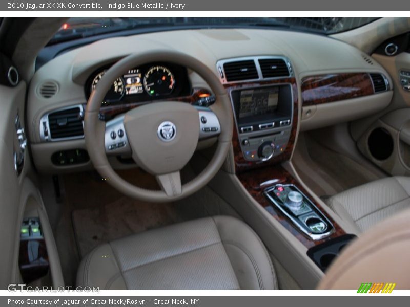 Indigo Blue Metallic / Ivory 2010 Jaguar XK XK Convertible