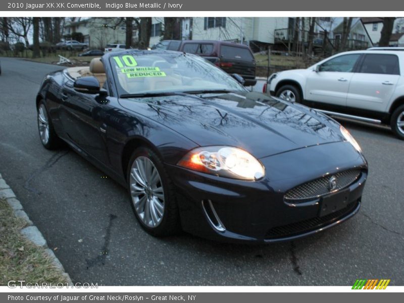 Indigo Blue Metallic / Ivory 2010 Jaguar XK XK Convertible