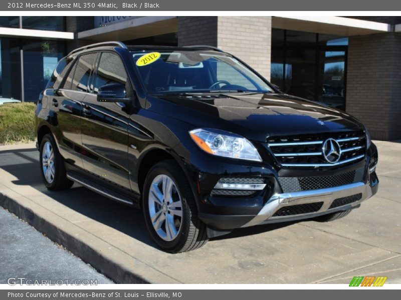 Black / Black 2012 Mercedes-Benz ML 350 4Matic