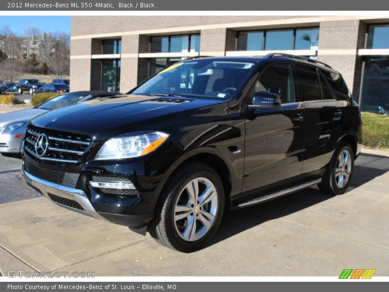 Black / Black 2012 Mercedes-Benz ML 350 4Matic