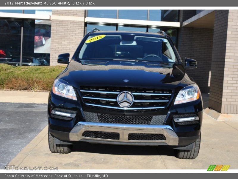 Black / Black 2012 Mercedes-Benz ML 350 4Matic