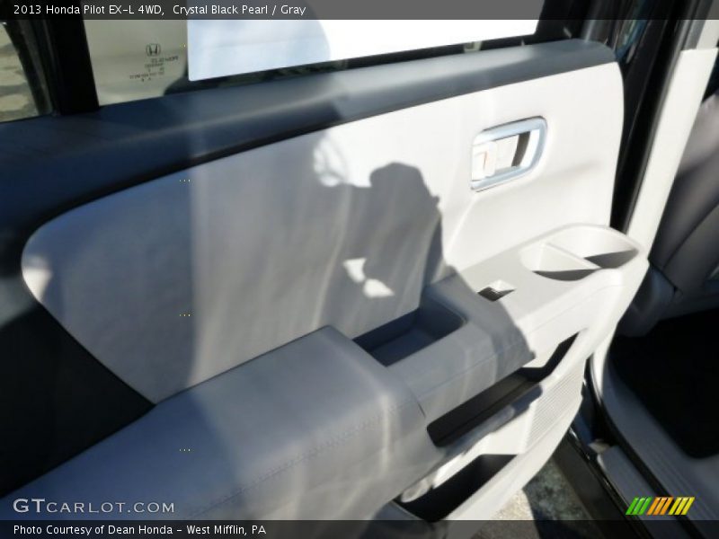 Crystal Black Pearl / Gray 2013 Honda Pilot EX-L 4WD