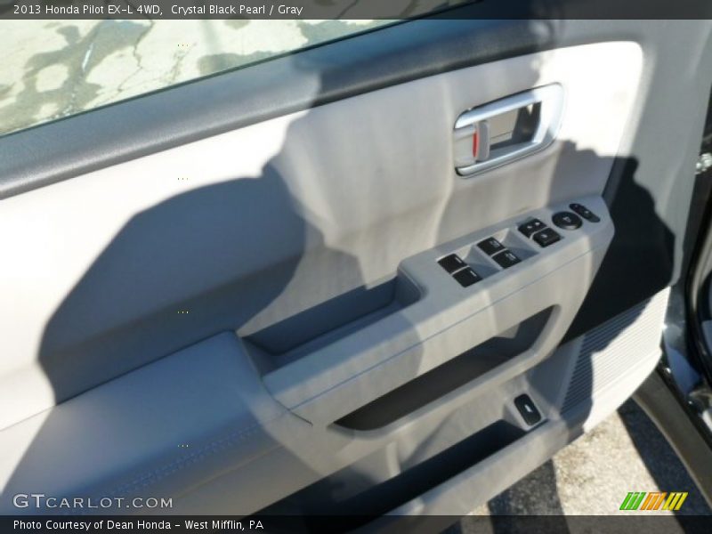 Crystal Black Pearl / Gray 2013 Honda Pilot EX-L 4WD