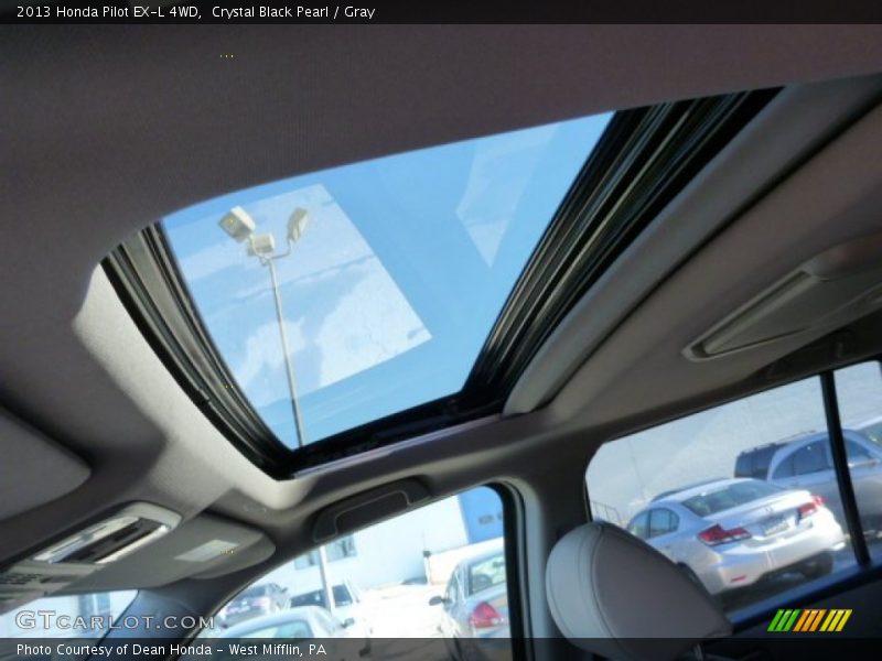 Crystal Black Pearl / Gray 2013 Honda Pilot EX-L 4WD