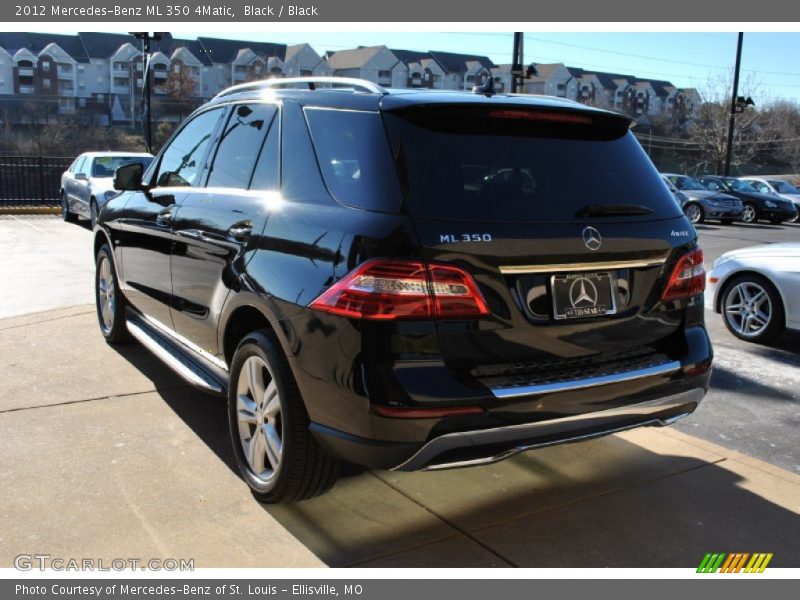Black / Black 2012 Mercedes-Benz ML 350 4Matic