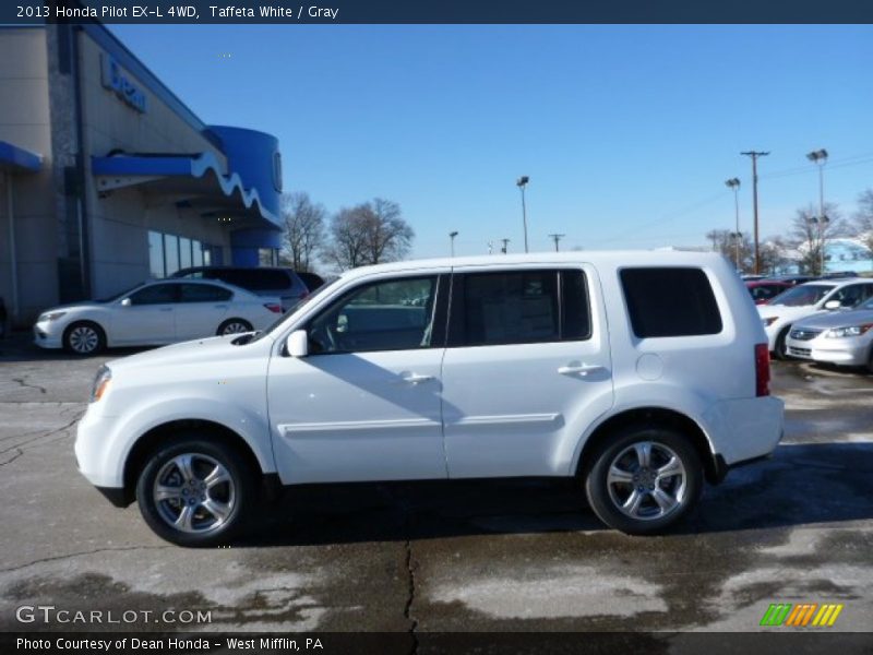 Taffeta White / Gray 2013 Honda Pilot EX-L 4WD