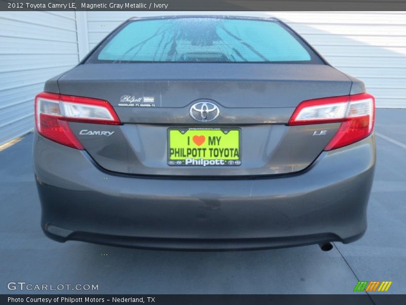 Magnetic Gray Metallic / Ivory 2012 Toyota Camry LE