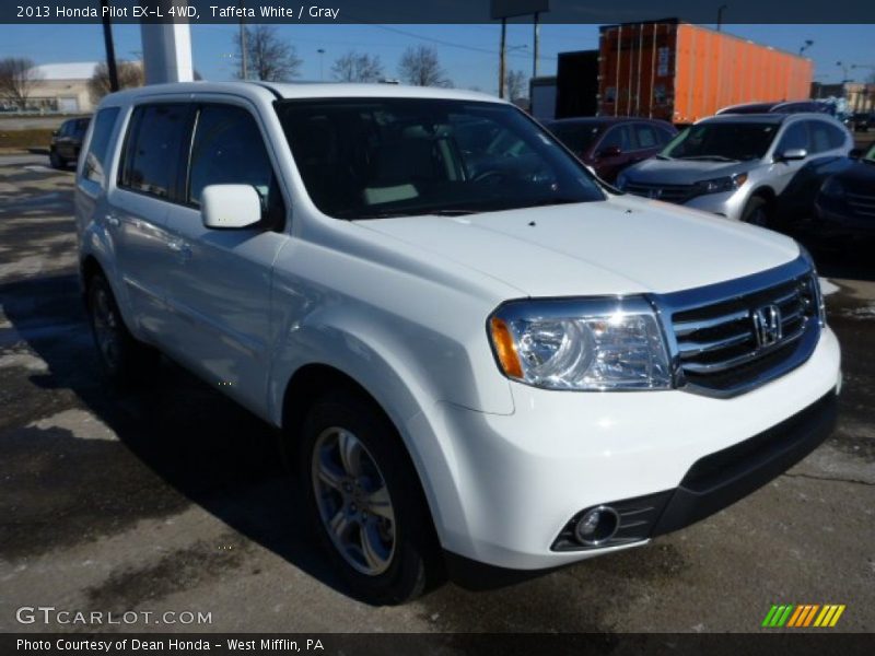 Taffeta White / Gray 2013 Honda Pilot EX-L 4WD