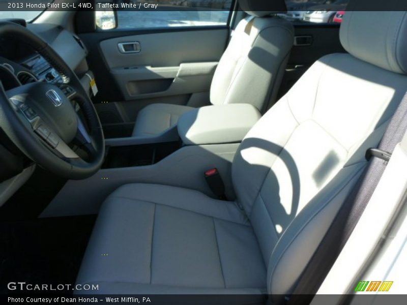 Taffeta White / Gray 2013 Honda Pilot EX-L 4WD