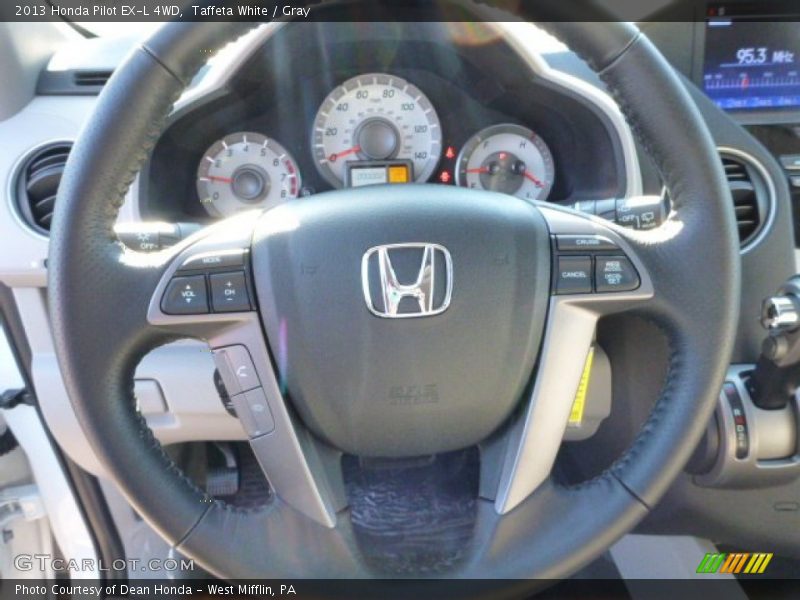 Taffeta White / Gray 2013 Honda Pilot EX-L 4WD