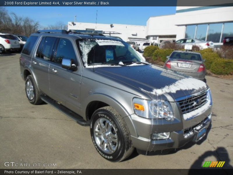 Vapor Silver Metallic / Black 2008 Ford Explorer Limited 4x4