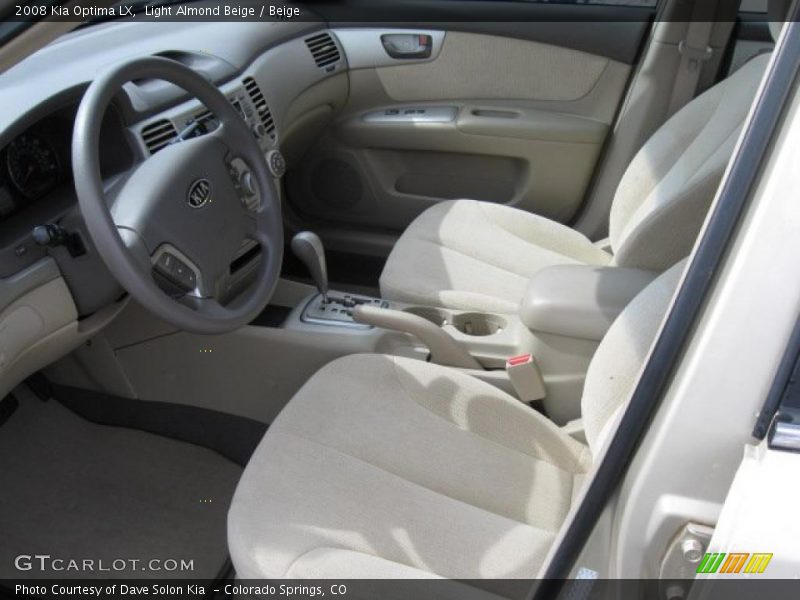 Light Almond Beige / Beige 2008 Kia Optima LX