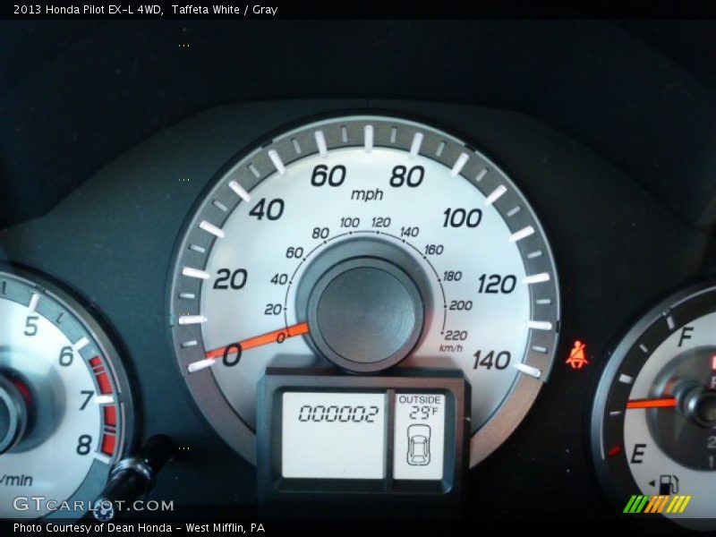 Taffeta White / Gray 2013 Honda Pilot EX-L 4WD